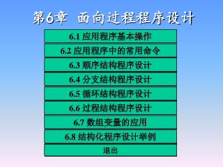 第 6 章 面向过程程序设计
