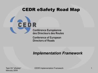 CEDR eSafety Road Map