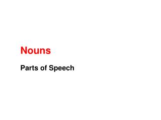 Nouns