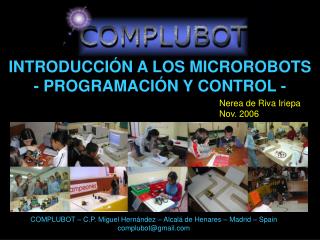 INTRODUCCIÓN A LOS MICROROBOTS - PROGRAMACIÓN Y CONTROL -