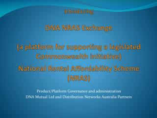 Product/Platform Governance and administration