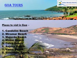 Places to see in Goa