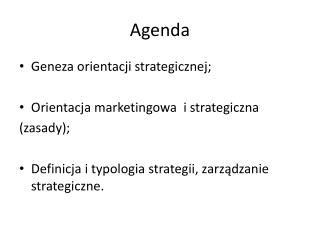 Agenda