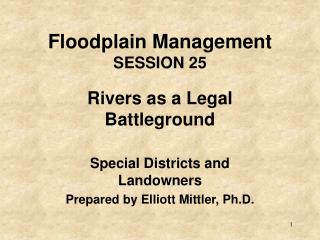 Floodplain Management SESSION 25