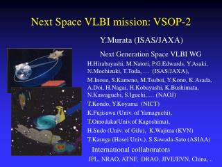 Next Space VLBI mission: VSOP-2