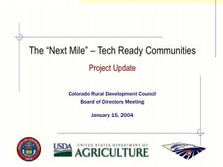 The “Next Mile” – Tech Ready Communities