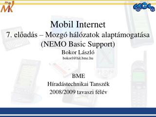 BME Híradástechnikai Tanszék 2008/2009 tavaszi félév