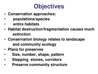 Objectives