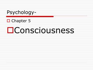 Psychology-