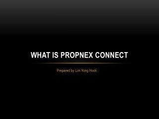 What is Propnex connect