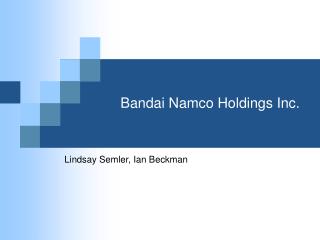 Bandai Namco Holdings Inc.