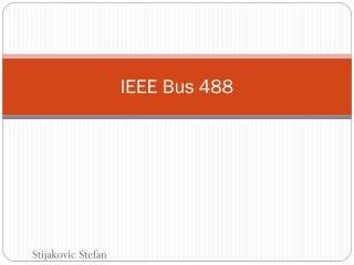 IEEE Bus 488