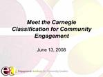 Meet the Carnegie Classification for Community Engagement