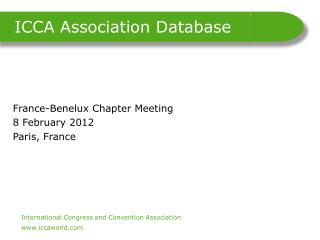 ICCA Association Database