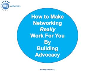 Links &amp; Additional Resources at: nrg-networks/nrg-advocacy.html