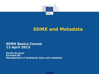 SDMX and Metadata
