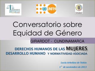 Derechos humanos de las mujeres DESARROLLO HUMANO y Normatividad asociada