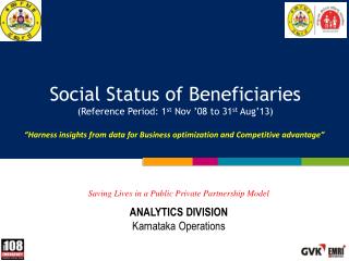 Social Status of Beneficiaries (Reference Period: 1 st Nov ’08 to 31 st Aug’13)