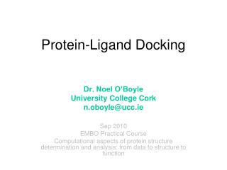 Protein-Ligand Docking