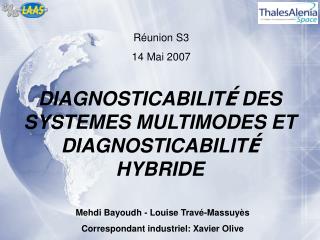 DIAGNOSTICABILIT É DES SYSTEMES MULTIMODES ET DIAGNOSTICABILIT É HYBRIDE