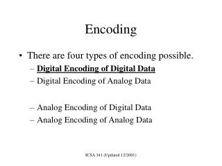 Encoding