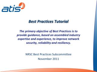 Best Practices Tutorial