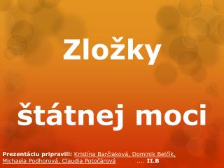 Zložky štátnej moci