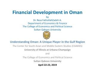 Understanding Oman: A Unique Player in the Gulf Region