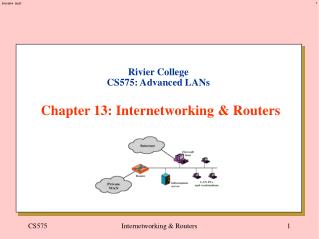 Rivier College CS575: Advanced LANs Chapter 13: Internetworking &amp; Routers