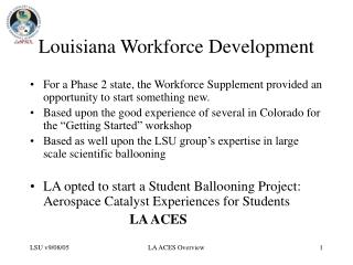 Louisiana Workforce Development