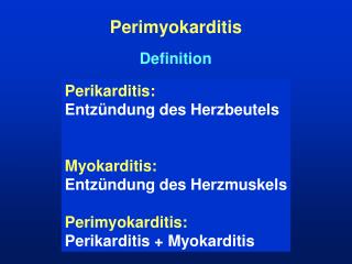 Perimyokarditis