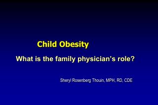 Child Obesity