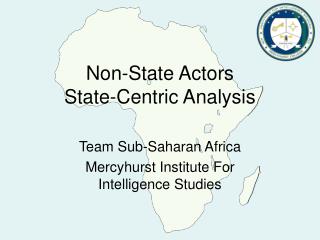 Non-State Actors State-Centric Analysis