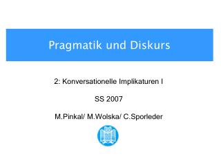 Pragmatik und Diskurs