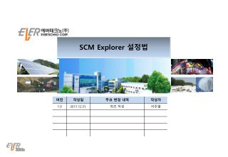 SCM Explorer 설정법