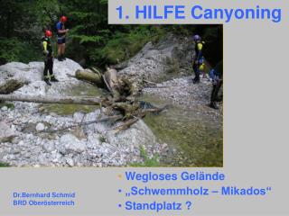 1. HILFE Canyoning