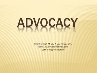 Advocacy