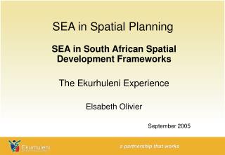 SEA in Spatial Planning