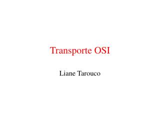 Transporte OSI