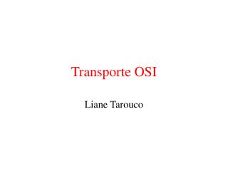 Transporte OSI