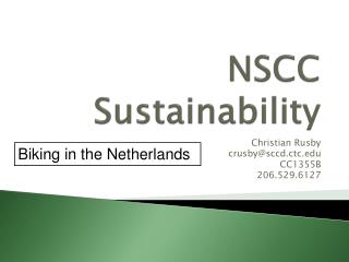 NSCC Sustainability