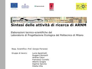 Resp. Scientifico: Prof. Giorgio Ferraresi