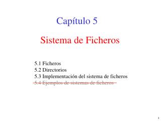 Sistema de Ficheros