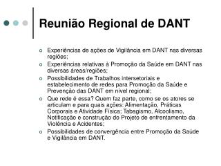 Reunião Regional de DANT