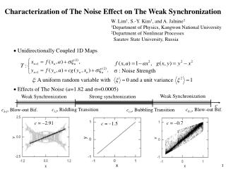 Characterization of The Noise Effect on The Weak Synchronization