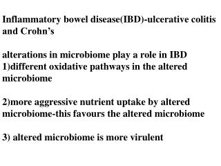 Inflammatory bowel disease(IBD)-ulcerative colitis and Crohn’s