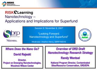 Nanotechnology – Applications and Implications for Superfund