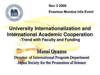 Nov 3 2009 Erasmus Mundus Info Event