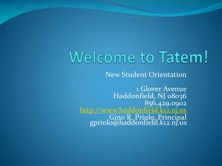 Welcome to Tatem!