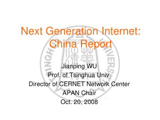 Next Generation Internet: China Report